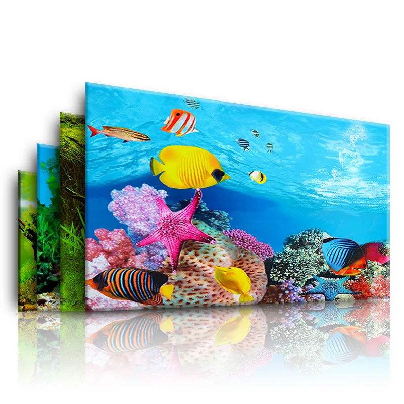 Aquarium Plant Ornament - Background for Aquarium 3d Sticker Poster
