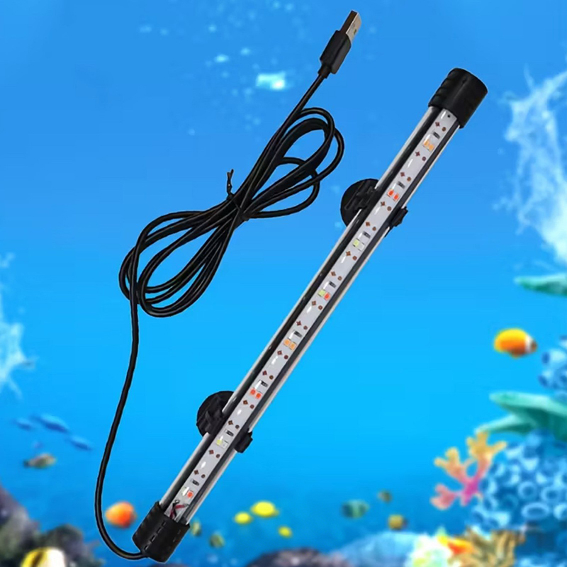 Aquarium Plant Ornament - 17-47CM USB Plug Aquarium Light LED