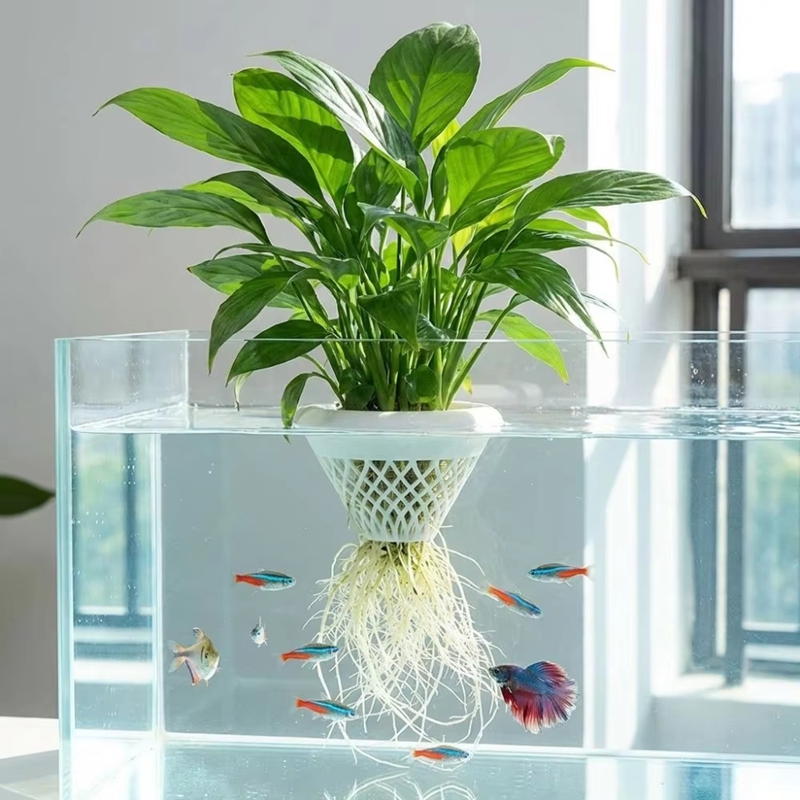 Planted Aquarium Jar - Floating Aquarium Plant Pot, 3D Water