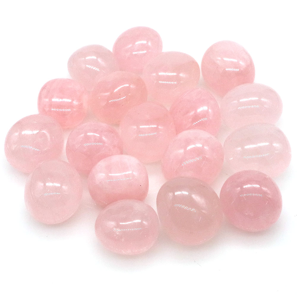 Aquarium Plant Gravel - Rose Quartz Tumbled Stone Natural Healing