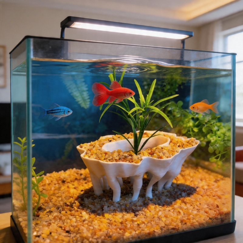 Planted Aquarium Media - 3D printed aquarium plants in the