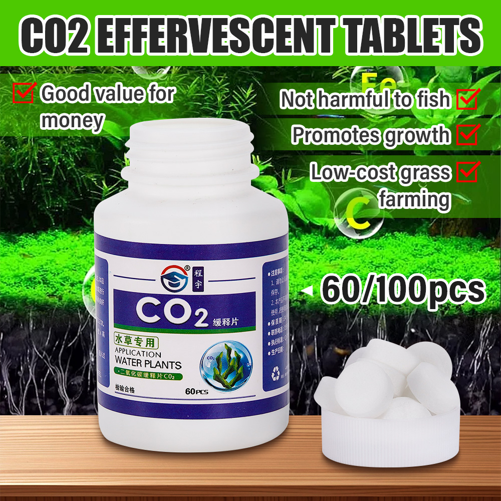Aquarium Plant Vitamins - 60PCS CO2 Tablet Water Grass Aquarium