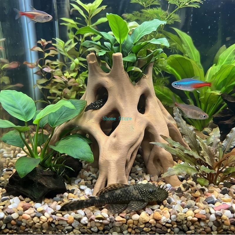 Natural Root Cave Fish Hideout - огляд і ціна Aquarium Plant Root Tabs