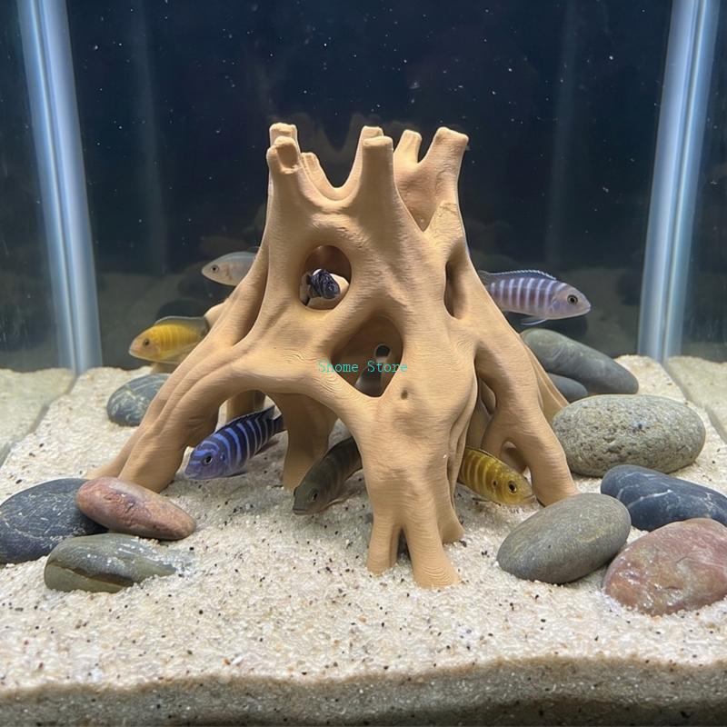 Natural Root Cave Fish Hideout - огляд і ціна Aquarium Plant Root Tabs