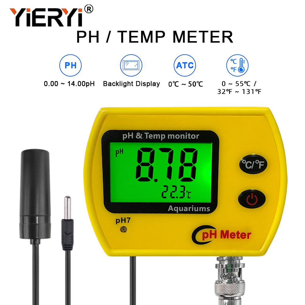 Yieryi PH Meter with Backlight - огляд і ціна Planted Aquarium Test Kit