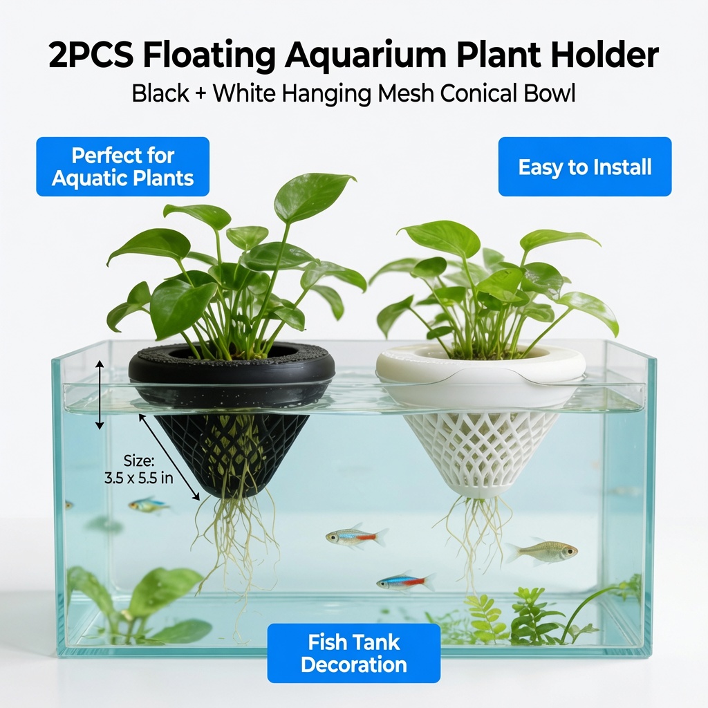 2PCS Floating Aquarium Plant H - огляд і ціна Aquarium Plant Ornament