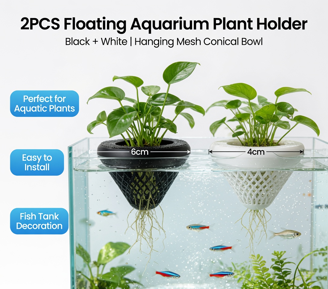 2PCS Floating Aquarium Plant H - огляд і ціна Aquarium Plant Ornament