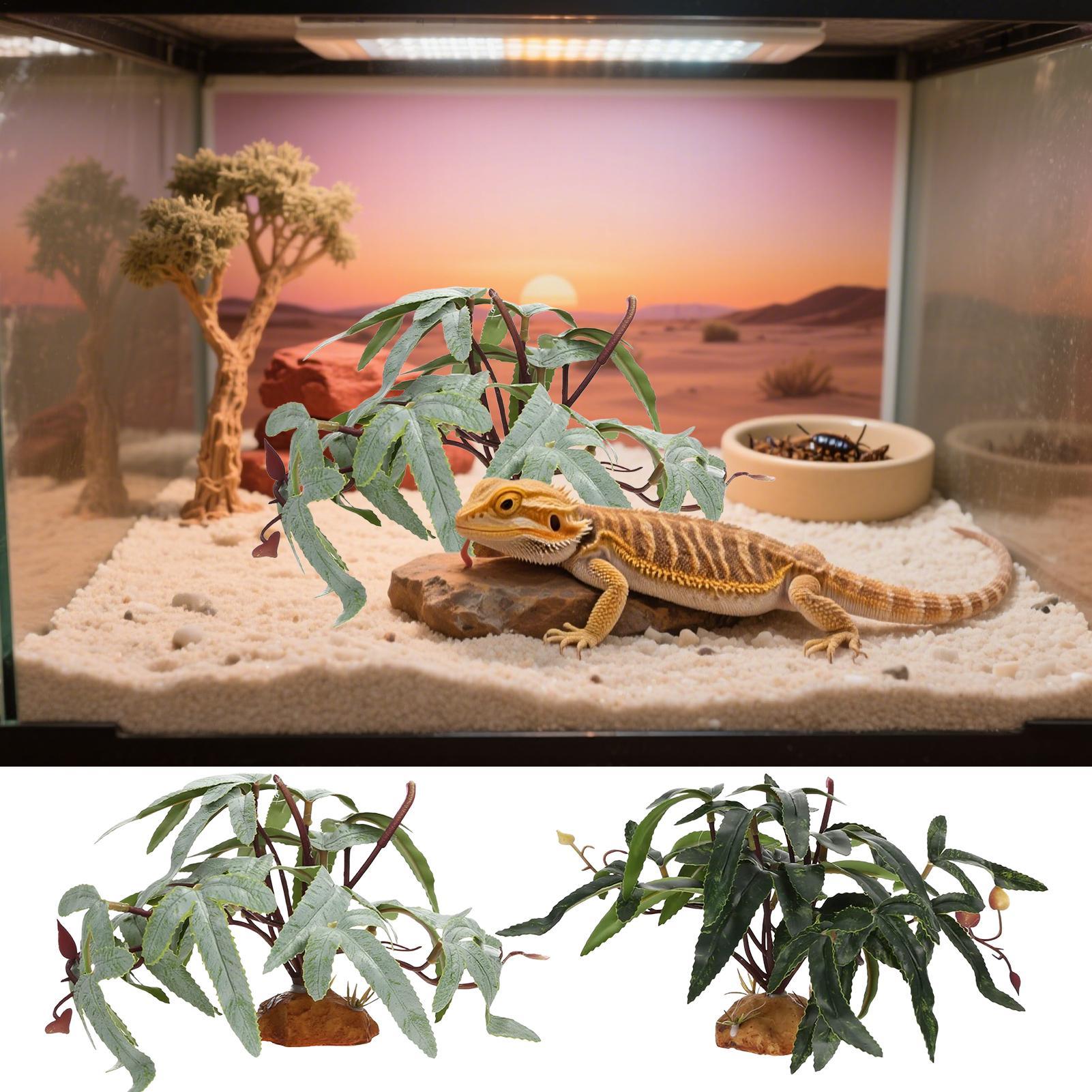 Fake Reptile Plants Snake Tank - огляд і ціна Aquarium Plant Ornament