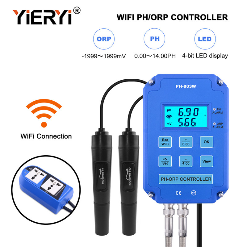 Yieryi Digital PH WiFi ORP Red - огляд і ціна Planted Aquarium Test Kit