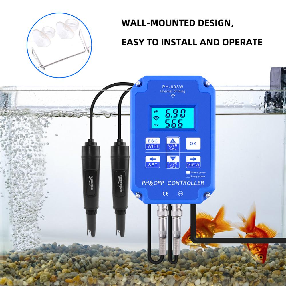 Yieryi Digital PH WiFi ORP Red - огляд і ціна Planted Aquarium Test Kit