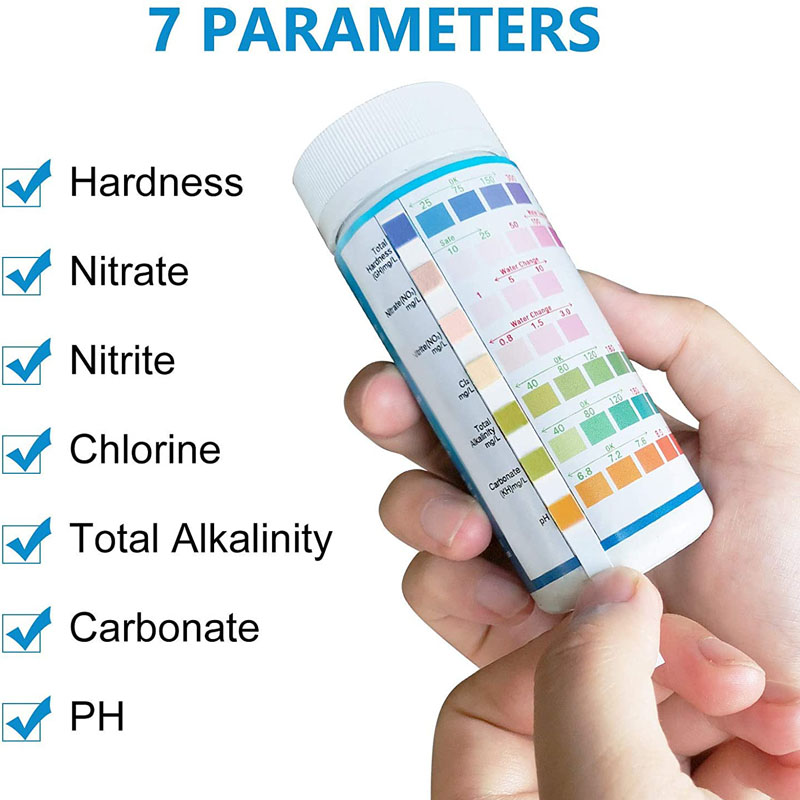 7-IN-1 Aquarium Test Strips 10 - огляд і ціна Planted Aquarium Test Kit