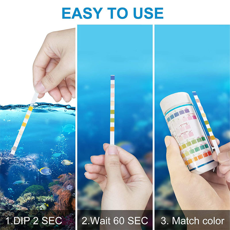 7-IN-1 Aquarium Test Strips 10 - огляд і ціна Planted Aquarium Test Kit