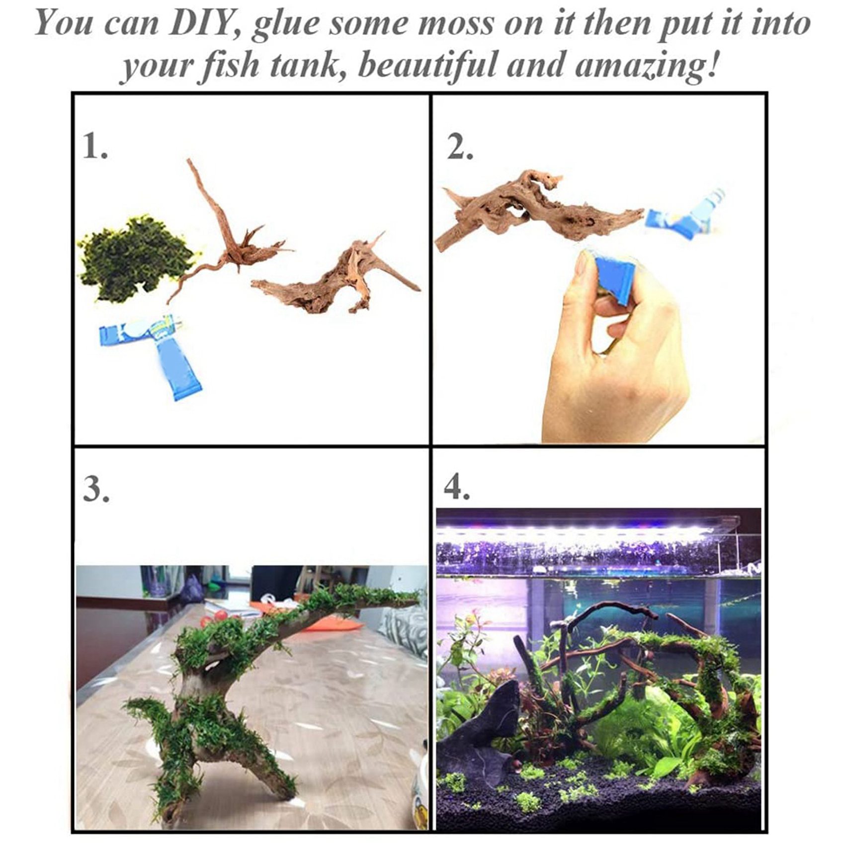 Hot Sale-Mini Driftwood For Aq - огляд і ціна Aquarium Plant Root Tabs