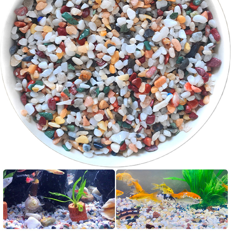 Natural Gravel Stone 200~1000g - огляд і ціна Aquarium Plant Gravel