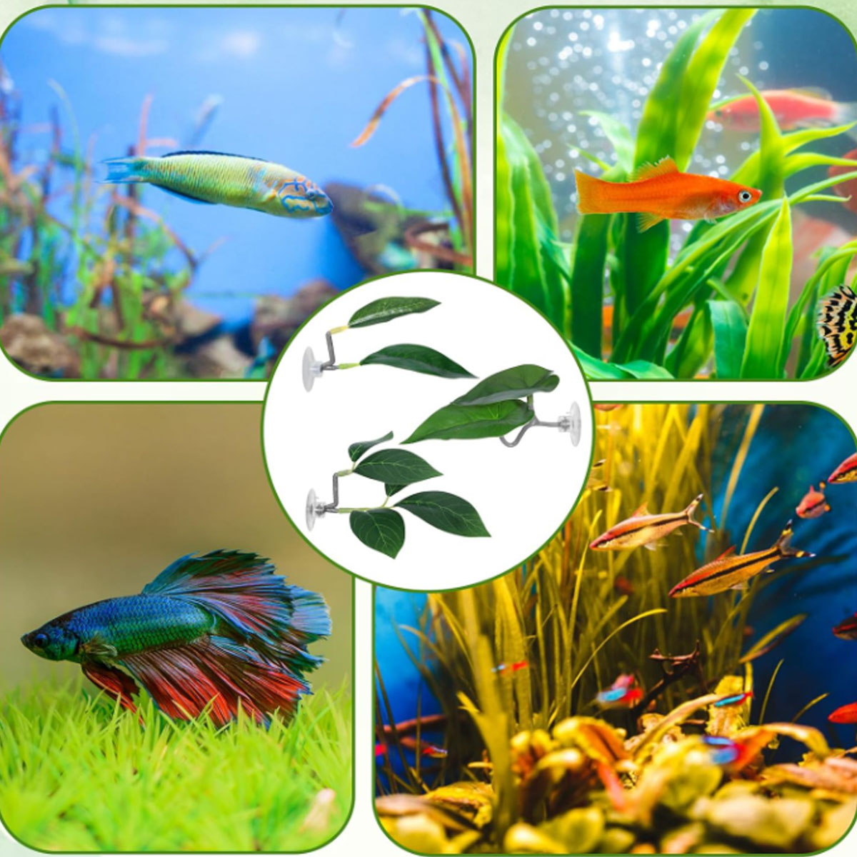 1 PC Betta Fish Hammock Soft A - огляд і ціна Aquarium Plant Ornament