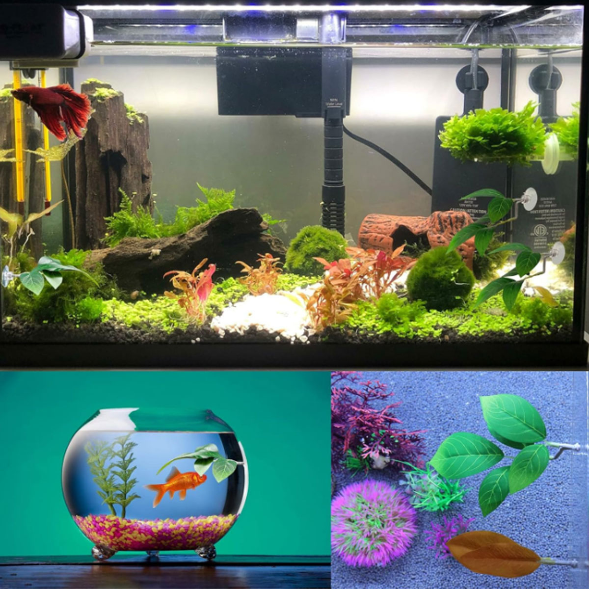 1 PC Betta Fish Hammock Soft A - огляд і ціна Aquarium Plant Ornament