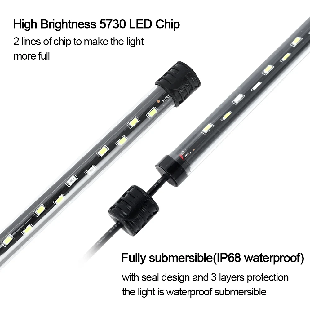 58CM  Aquarium Light LED Plant - огляд і ціна Aquarium Plant Ornament