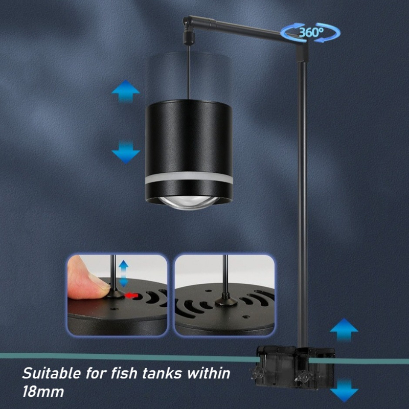 Clip-On Fish Tank Light Full S - огляд і ціна Aquarium Plant Ornament