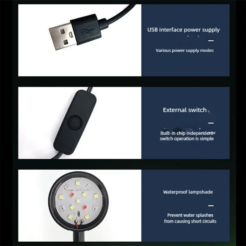 USB LED Fish Tank Clip Lamp Hi - огляд і ціна Aquarium Plant Vitamins