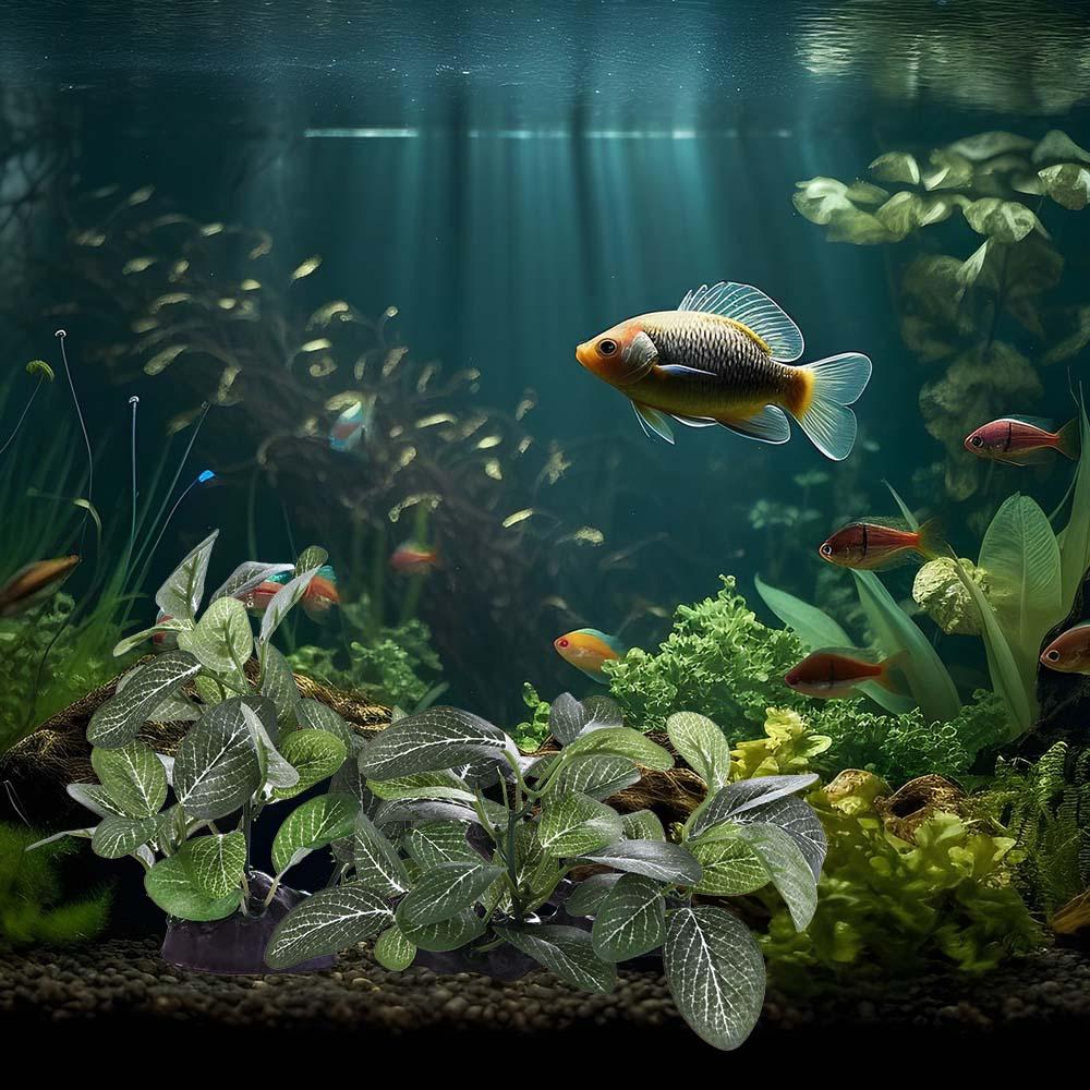 Silk Plastic Realistic for Fis - огляд і ціна Planted Aquarium Jar
